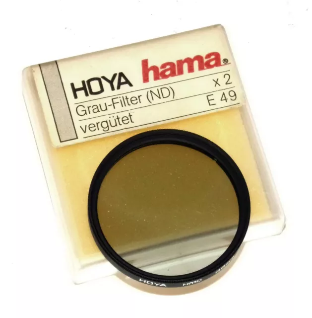 Hama Hoya Grau-Filter vergütet  (ND) x2  Einschraub Ø 49 mm