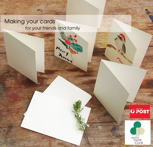 30 X A6 Blank Cards & C6 Envelopes Set, DIY Folded Cards,Premium Quality,300gsm