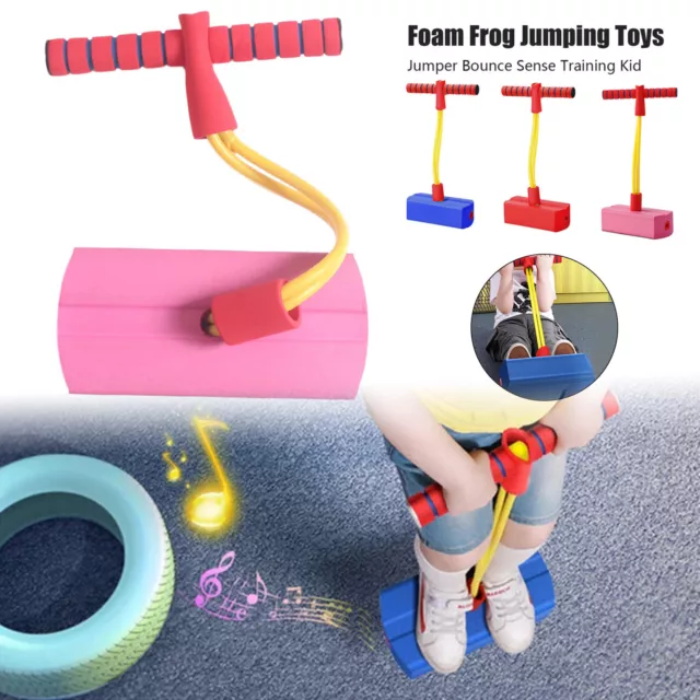 Kids Foam Pogo Jumper Soft Pogo Stick Jump Bounce Space Balance Exercise Toy New