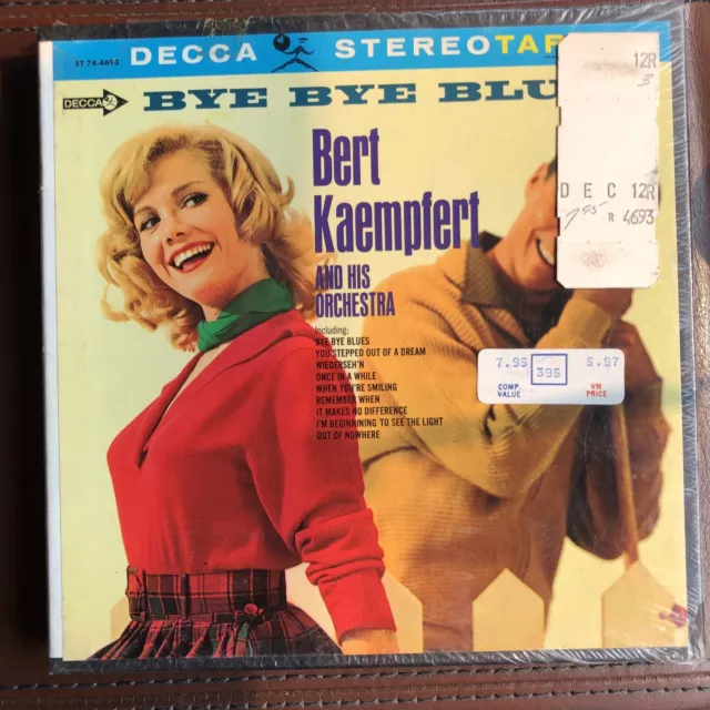 NEW Bert Kaempfert Reel TO REEL Tape “Bye Bye Blues” 4 Track 7.5 IPS SEALED READ