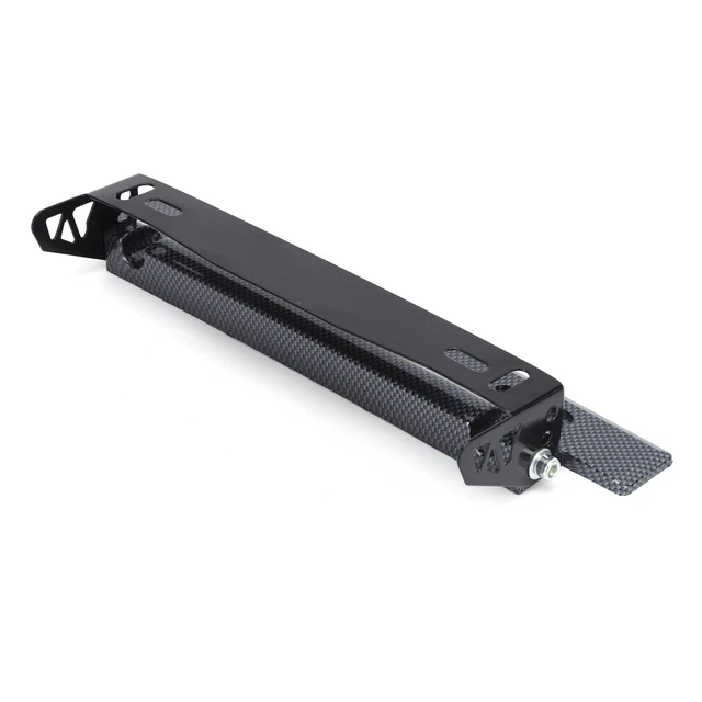 License Plate Frame Carbon Fiber Style Adjustable Automobile DIY Modification