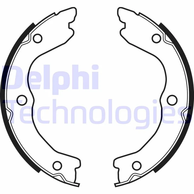 Set ganasce freno Delphi freno di stazionamento LS2038 per Nissan Trail 1 T30 4x4 DCi FWD