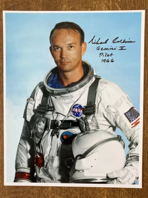 Michael Collins Gemini 10 Signed 8 x 10 WSS Photo *Zarelli Space LOA*