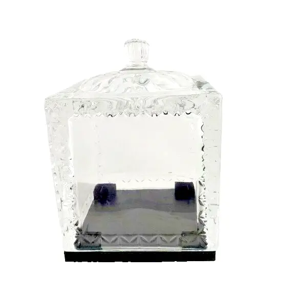 Cubo fotográfico giratorio de cristal Godinger Shannon Dublín nuevo con etiquetas