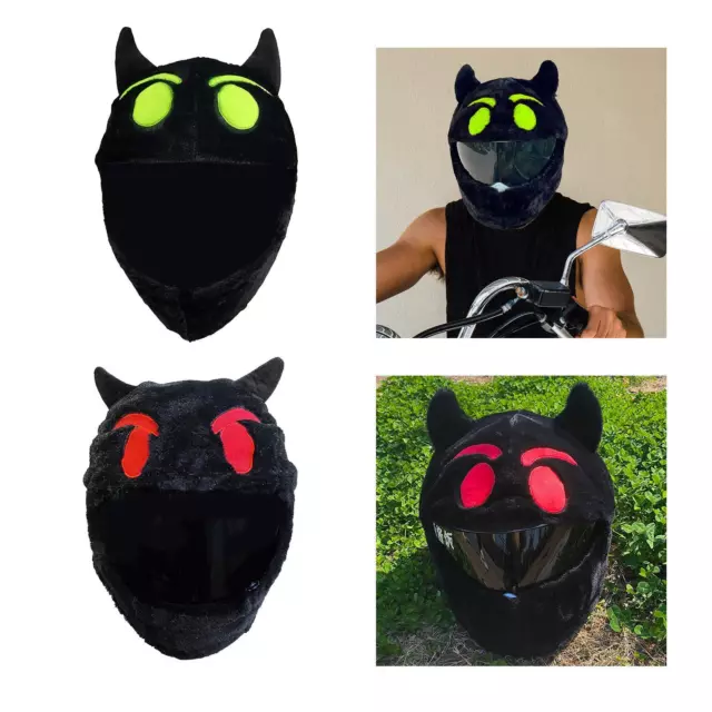 Devil Helmet Cover Universal Cute Gifts Warm Creative Windproof Decorative Funny