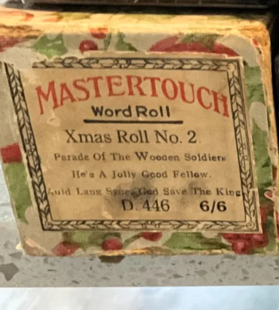 Christmas Roll No. 2  Pianola Roll Very Good Condition