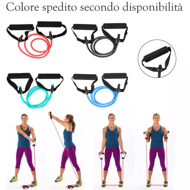 Corda elastico allenamento palestra resistenza Fitness elastica pilates esercizi