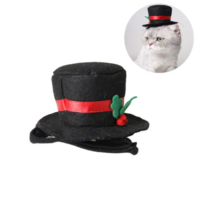 1 Pc Haustier Hut Schwarz Mode Pet Kostüm Liefert Pet Foto Requisiten Für Pet