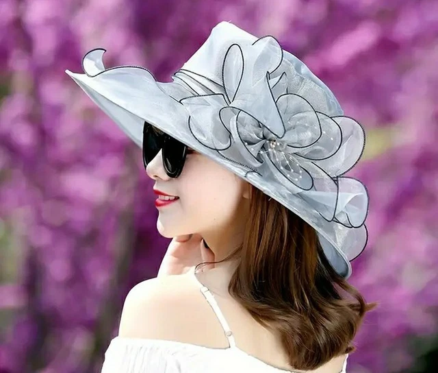 Chapeau de Soleil, Femme 2 en 1 Casquette à Visière Printemps Eté Large