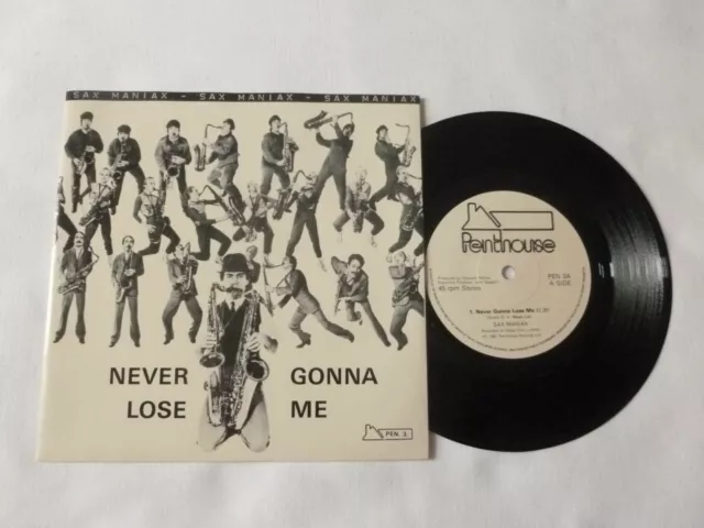Sax Maniax ~ Never Gonna Lose Me ~ Near Mint '81 Uk Rock 7" Vinyl Single Record