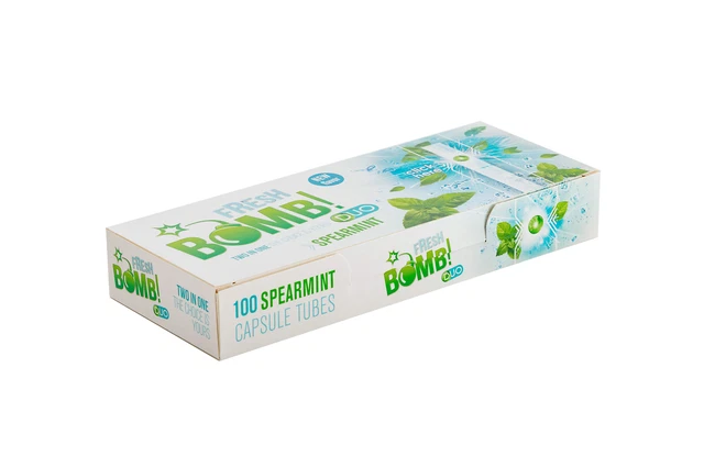 Fresh Bomb Arctic Mnt - CLICK Zigarettenhülsen 50x 100 Stück-Packung
