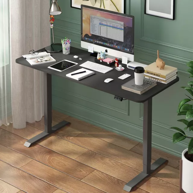 Ufurniture Electric Standing Desk Height Adjustable Sit Stand Workstation Black