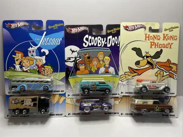 Hot Wheels Hanna Barbera Set Of 6