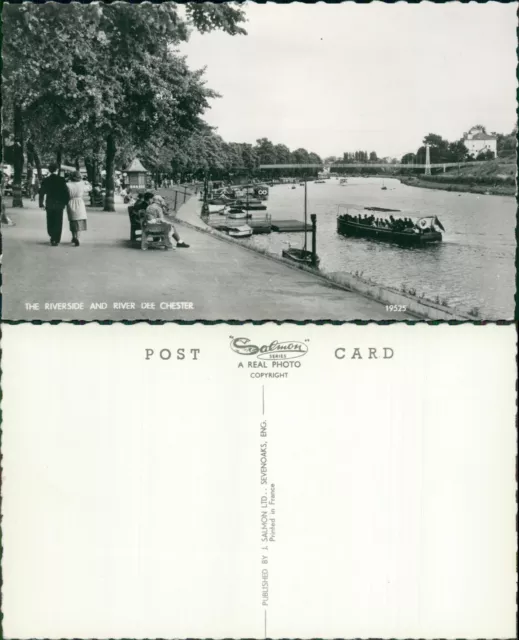 Chester Riverside and River Dee J Salmon Real Photo RP 19525