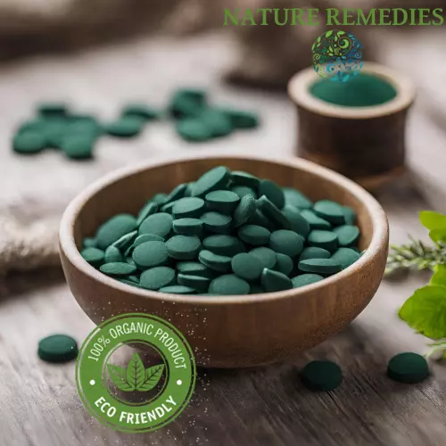 Organic Premium Spirulina 500mg Tablets - Detox, Boost Immune System,