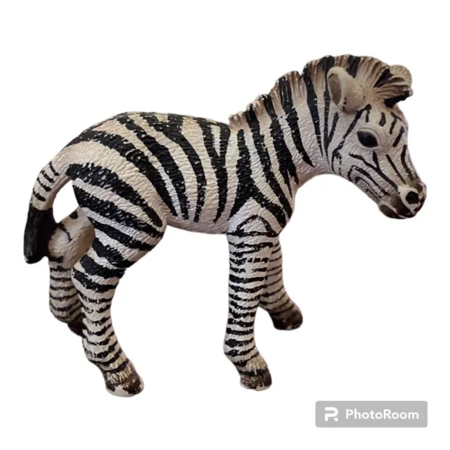 Schleich Baby Zebra Animal Wildlife Figure 2.5”