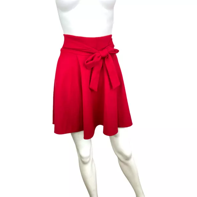 Sensational Collection Women's Tie Front Mini Skirt Size Small B58