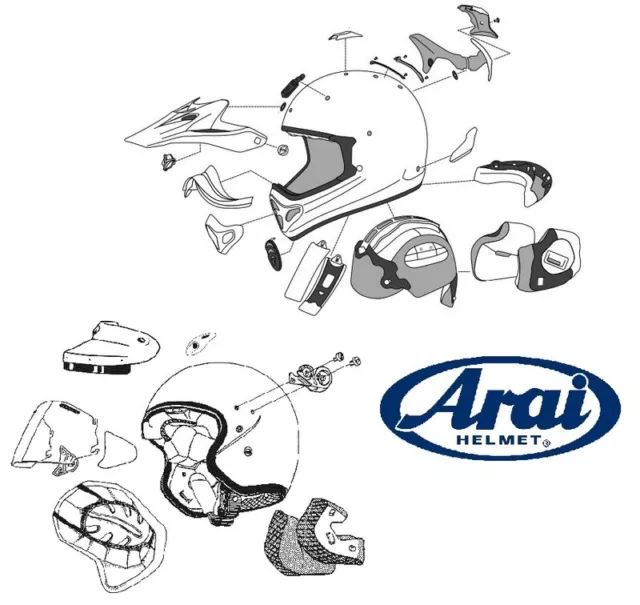 ARAI Aération supérieure centrale pour casque modèle MX-V