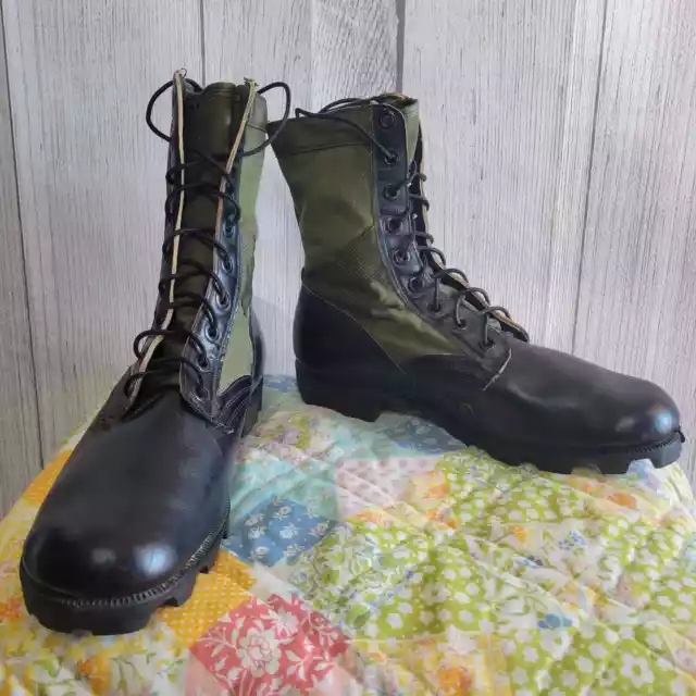 Vintage Authentic Vietnam Era 60's Ro Search Jungle Combat Boots Size 10W