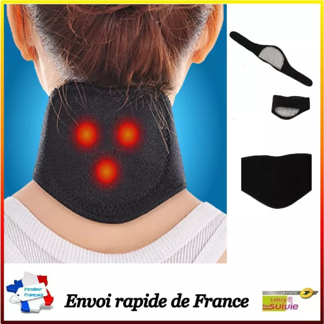 Protège-Nuque Auto-Chauffant,Coussinets Auto-Chauffants,Protège-Nuque  Thermique Chauffant,Ceinture Cervicale Auto-Chauffante Tourmaline,Collier  Cervical Auto-Chauffant,Magnétique Chauffante Cervicale 