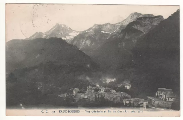 Cpa 64 - Eaux-Bonnes : Pic Du Ger (Pyrénées-Atlantiques) - Écrite