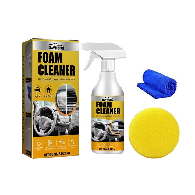 CAR INTERIOR FOAM Cleaner Seat Headliner Dashboard Waterless Stain