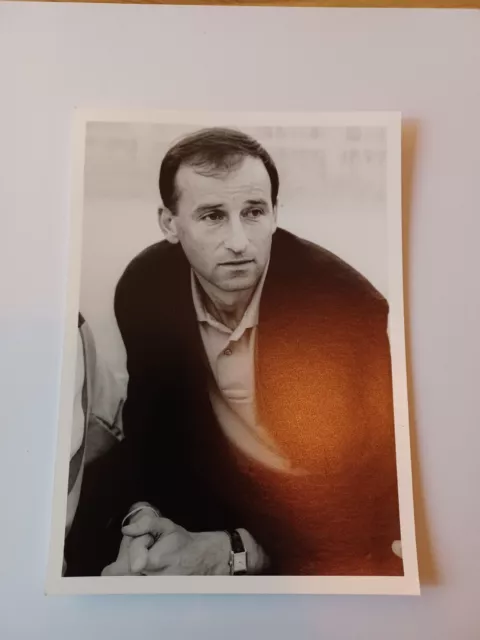 Photographie originale ancienne football entraîneur Slavo Muslin RC Lens 1996