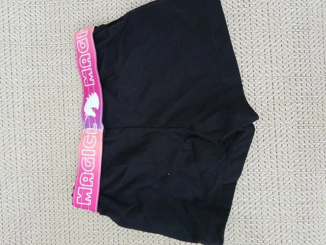 Girls Wonder Nation Play Shorts Black Knit Size X Small (4-5)