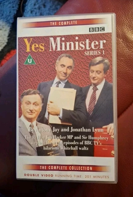 YES MINISTER, COMPLETE Series 1, BBC Double VHS Video £16.95 - PicClick UK