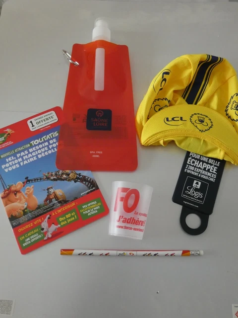 Lot De 3 Casquettes LCL - Goodies Cyclisme - Caravane Tour De France - Neuves