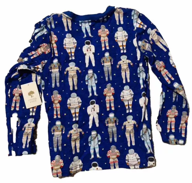 (New) Tucker + Tate Boys Long Sleeve T-shirt Blue Astronaut Size 7