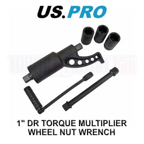 US PRO Tools HGV Truck Torque Multiplier 1" Drive Wheel Nut Wrench +Sockets 6911