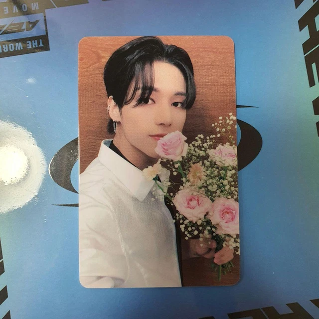 ATEEZ THE WORLD EP 1 MOVEMENT Makestar Flower Ver Photocard WOOYOUNG 