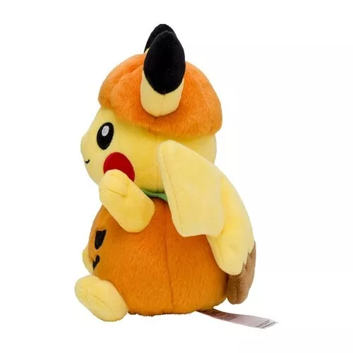 Pokemon Originale Halloween Zucca Peluche Bambola Pikachu Giappone Ufficiale 3