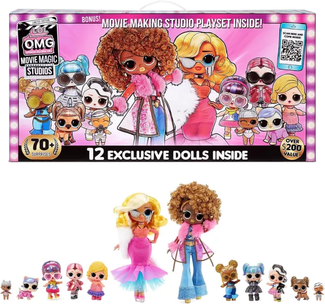NEW* LOL Surprise! OMG Movie Magic Studios with 70+ Surprises 12 Exclusive Dolls