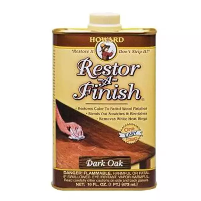 Restor-A-Finish by Howard, Water Mark Stain & Heat Ring Remover Wood Restorer 3