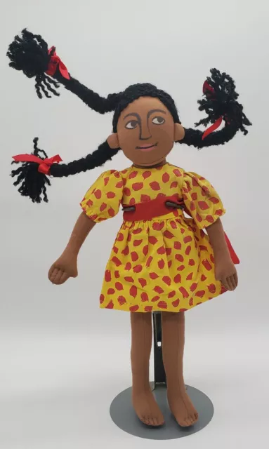 Vintage "Tar Beach" Faith Ringgold Cassie Cloth Doll Rare 1994 14"