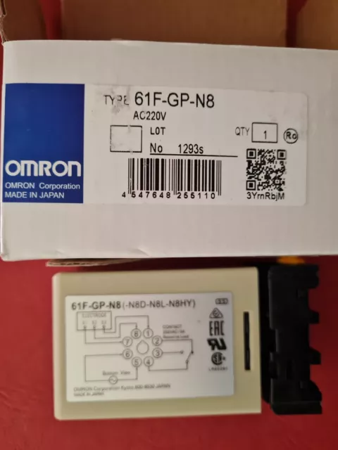 Omron Relais  Niveau Eau   61F-GP-N8 230V + SOCLE
