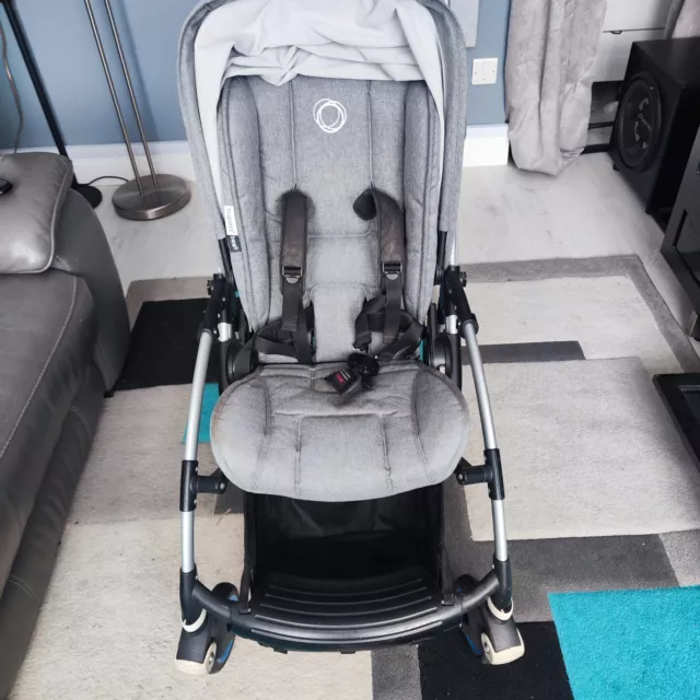 BUGABOO BEE5 PUSHCHAIR Lightweight Stroller Grey Melange 154.06 PicClick UK
