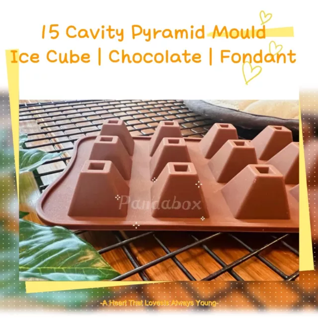 Pyramid Square  Silicone Cake Topper Mould Baking Chocolate Mold Ice Cube