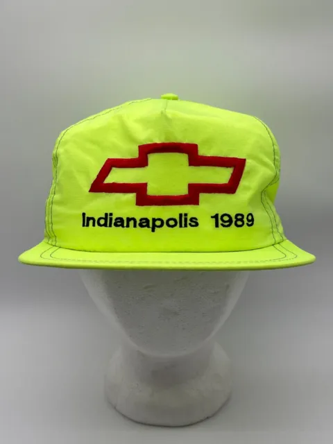 VTG Indianapolis Chevy Hat 1989 DEADSTOCK Adjustable Strap MADE IN USA