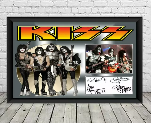 Kiss Signed Photo Print Autographed Poster Memorabilia