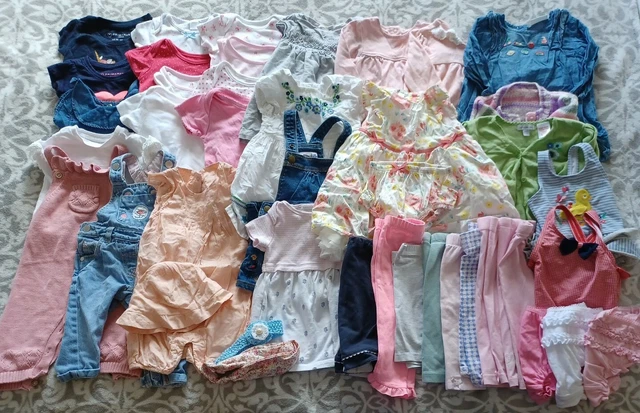 Large Bundle Of Baby Girls Spring Summer Clothes 3-6 Months Next Primark Tu +