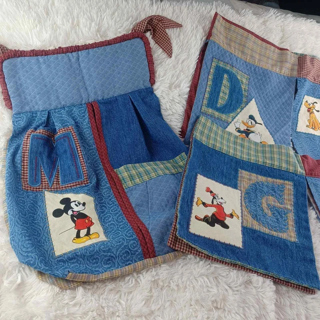 Classic Mickey Denim 2004 Disney Goofy Pluto Donald Baby Room Decoration.