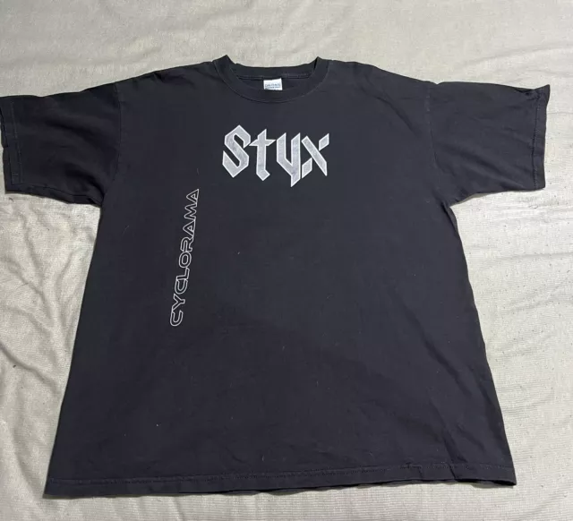 Vintage Styx Cyclorama Double Sided Concert T-Shirt Size XL