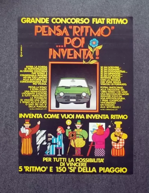 H758- Advertising Pubblicità -1979-  GRANDE CONCORSO FIAT RITMO