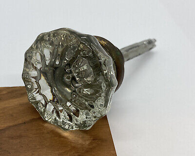 Vintage Architectural Salvage Single (1)  Knob 2” Glass Nice Condition