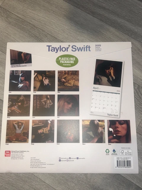 Taylor Swift Official Calendar 2025 