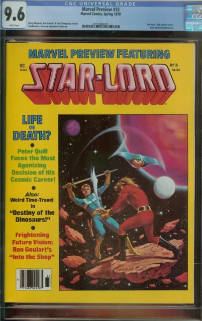 Marvel Preview #18 Cgc 9.6 Early Star-Lord App Guardians Of The Galaxy