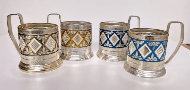 4 soportes de vidrio de té soporte de vidrio vaso de té canico de podsta soporte de vidrio té Rusia
